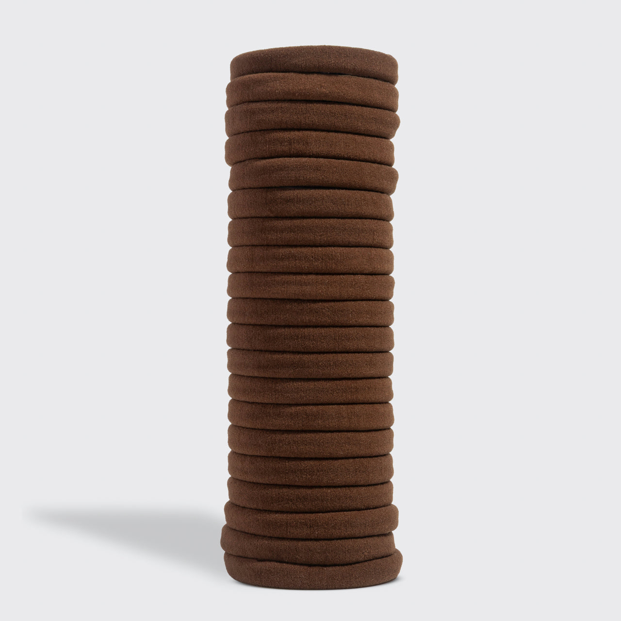 508740-RecycledFabricSeamlessHairElastics-TrendHairAccessories-Chocolate-20pc-1280x1280px