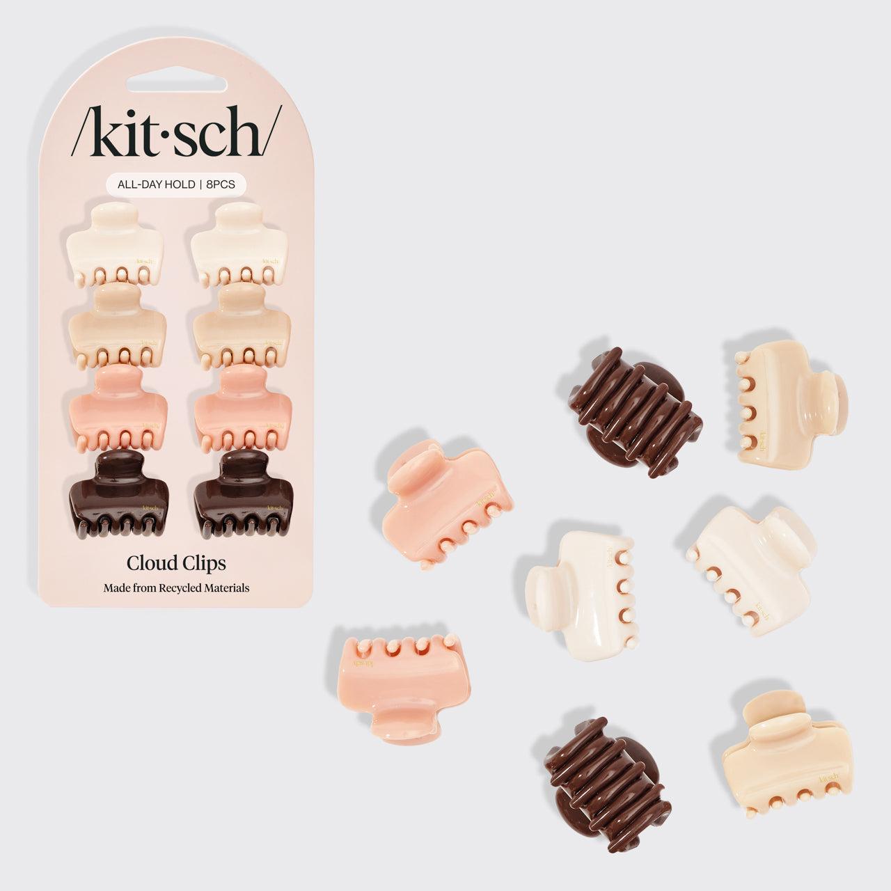 68202-Kitsch-MassMiniPuffyClawClips-8pc-SetRecycled-Rosewood-Hero-1280x1280px