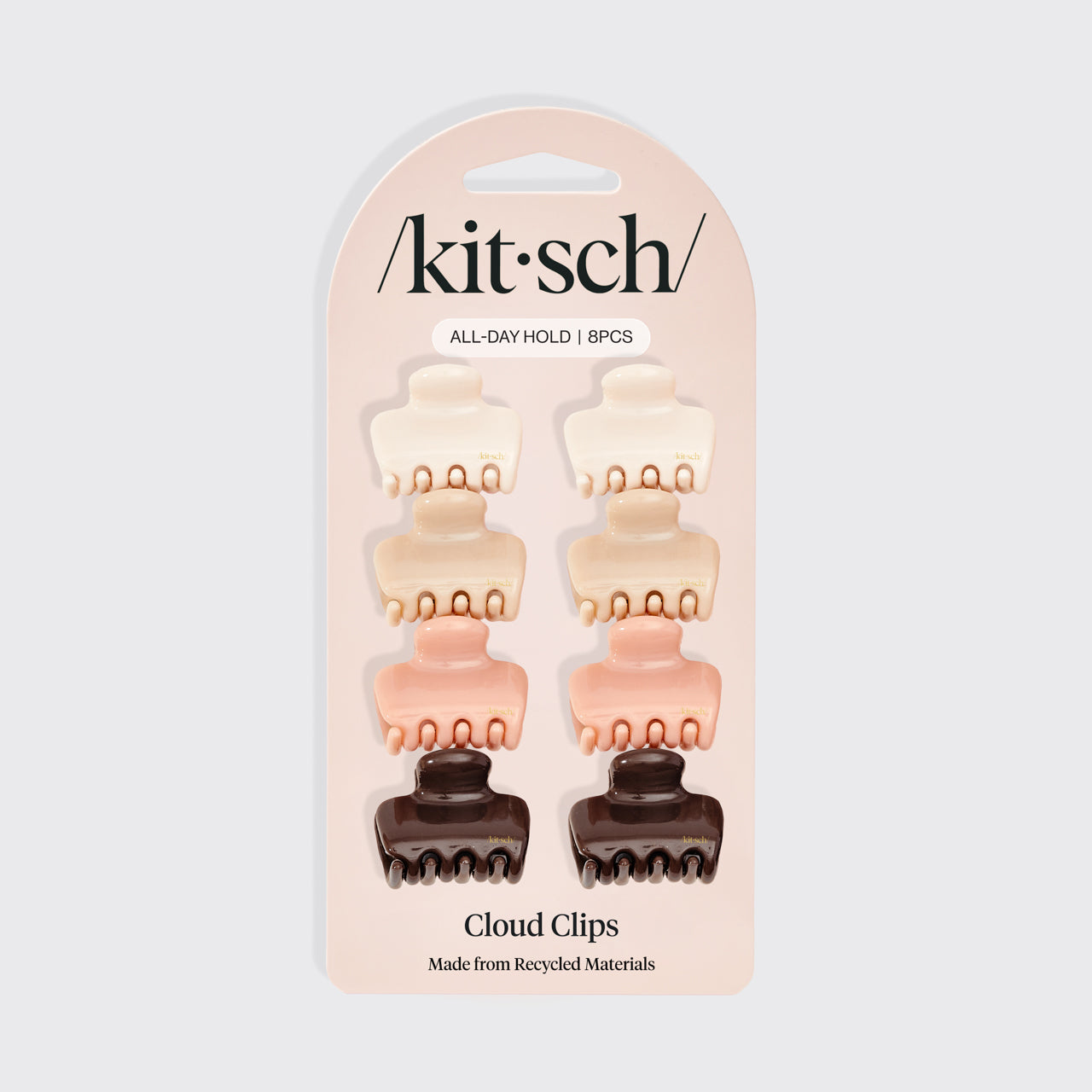 68202-Kitsch-MassMiniPuffyClawClips-8pc-SetRecycled-Rosewood-pkg-1280x1280px