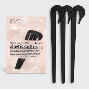 kitsch Black Elastic Cutters 3pc Set
